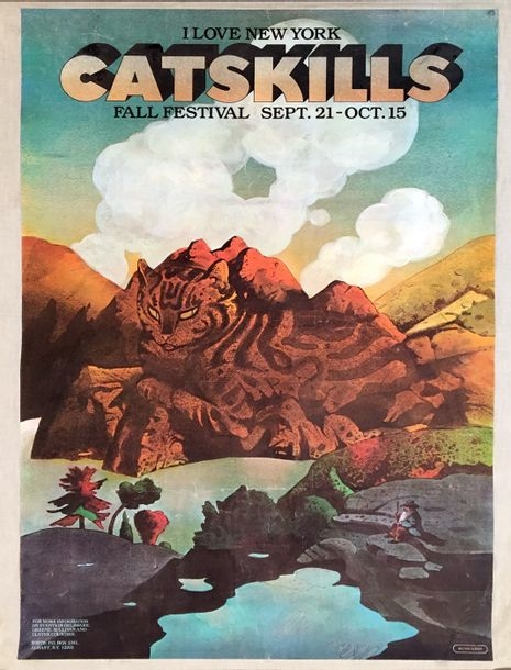 Catskills, I love New-York, Fall festival sept by Milton Glaser, 1988