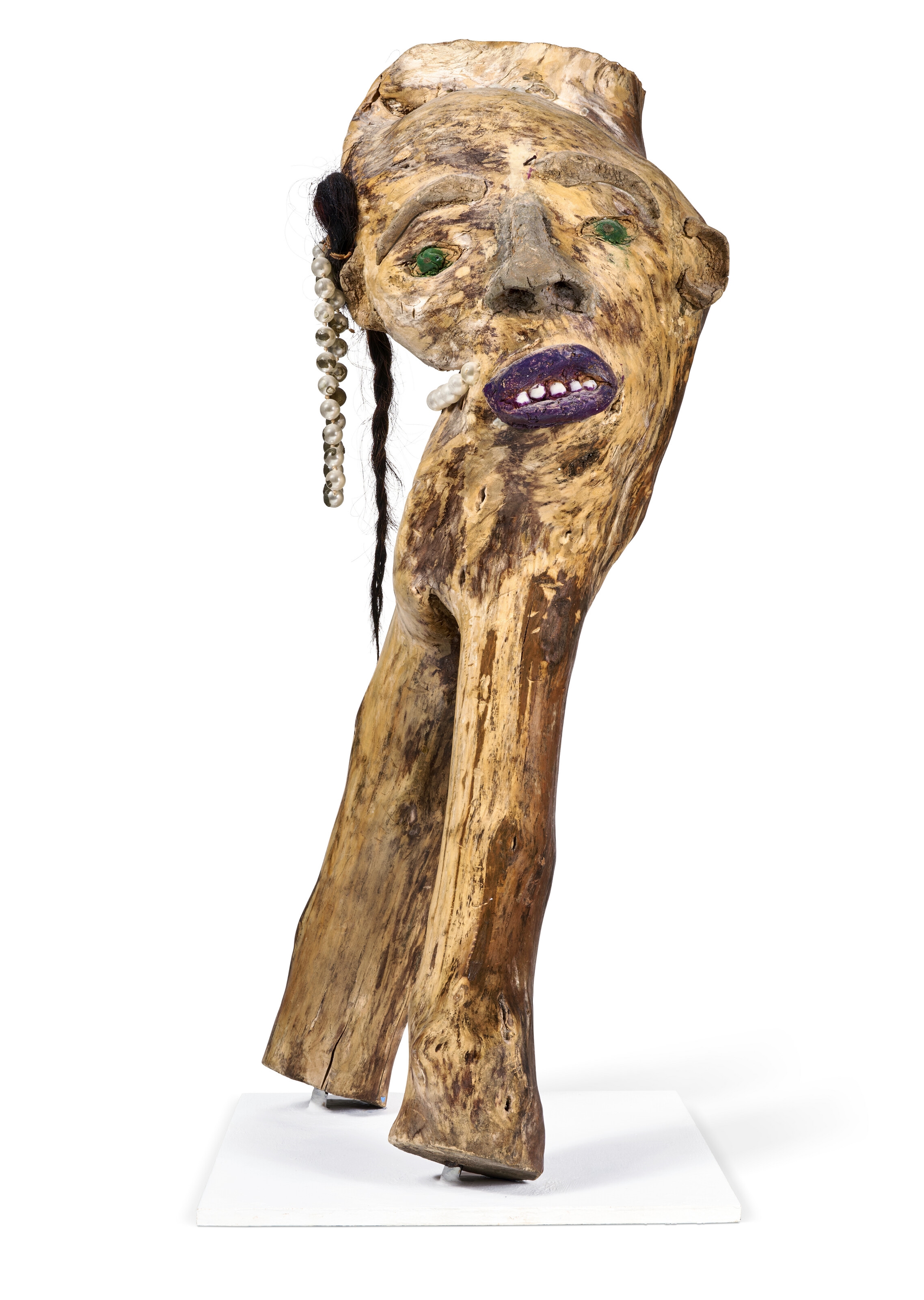 Artwork by Bessie Harvey, UNTITLED, Made of paint, costume jewelry and mixed media on wood