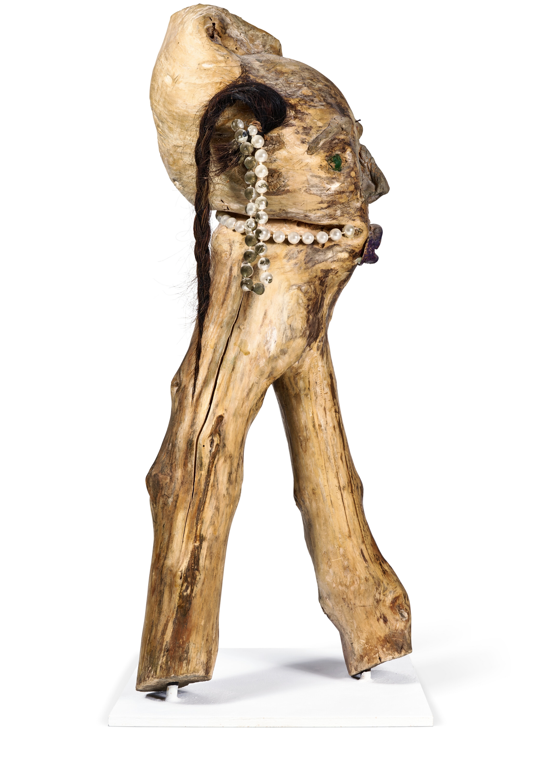 Artwork by Bessie Harvey, UNTITLED, Made of paint, costume jewelry and mixed media on wood