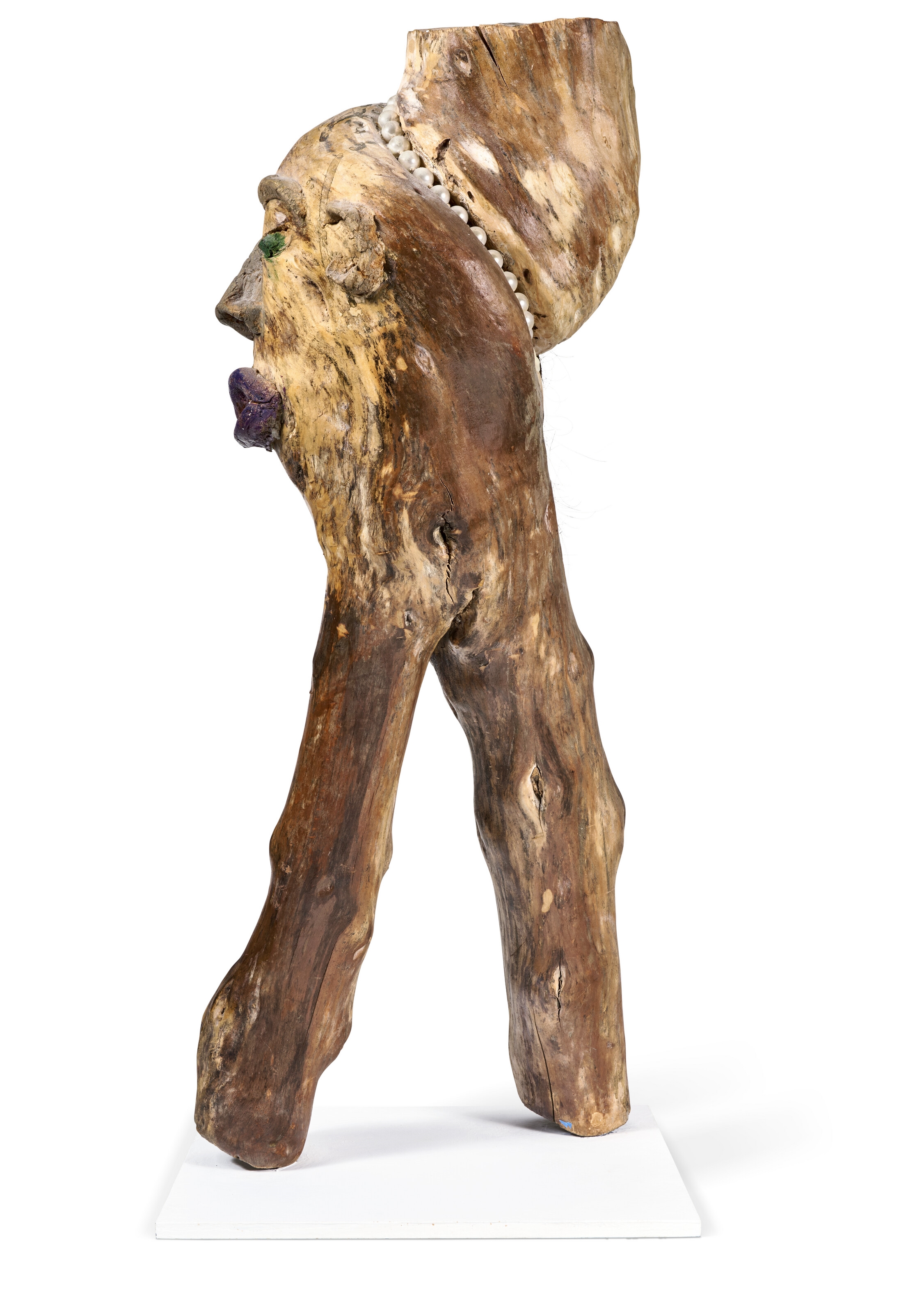 Artwork by Bessie Harvey, UNTITLED, Made of paint, costume jewelry and mixed media on wood