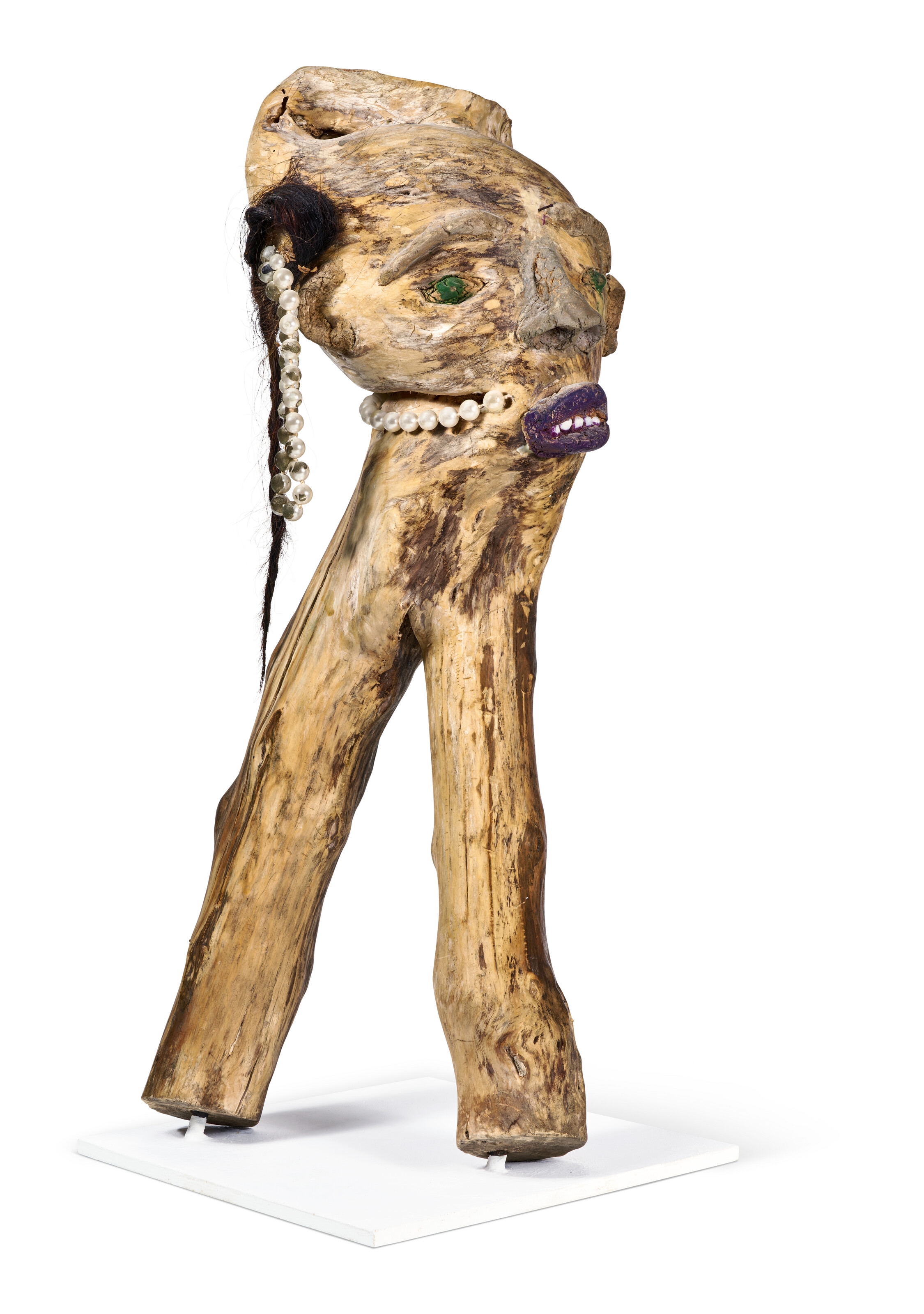 Artwork by Bessie Harvey, UNTITLED, Made of paint, costume jewelry and mixed media on wood