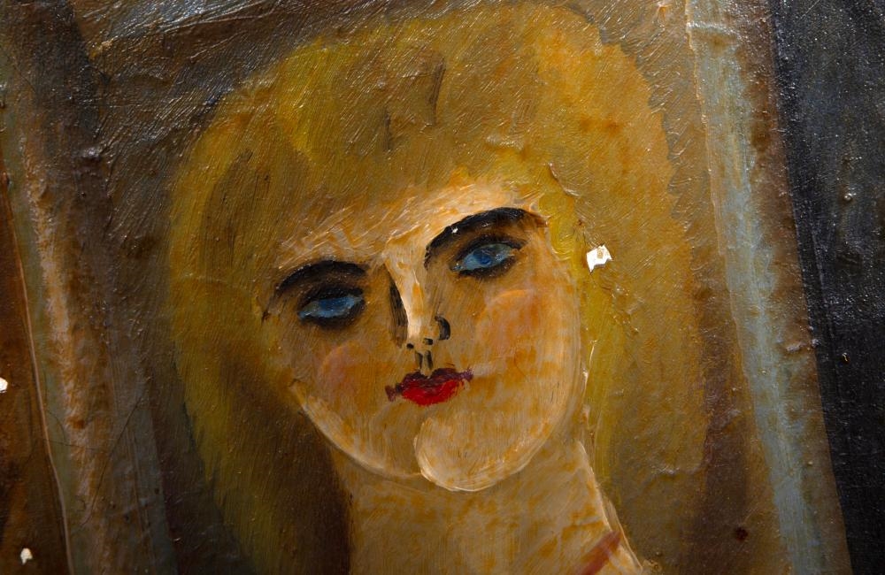 Artwork by Alex Prostakov, PAINTED WOMAN, Made of OIL ON CANVAS
