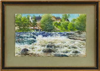 Motiv med Mörrumsån - Hjalmar Falk