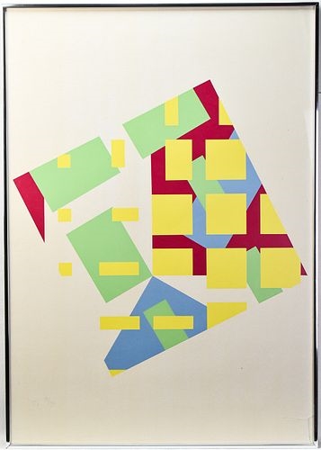 Artwork by Peter Struycken, Structure, Made of screen print