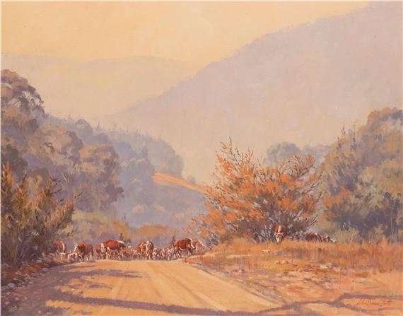 Droving Cattle by John Duncan Firth
