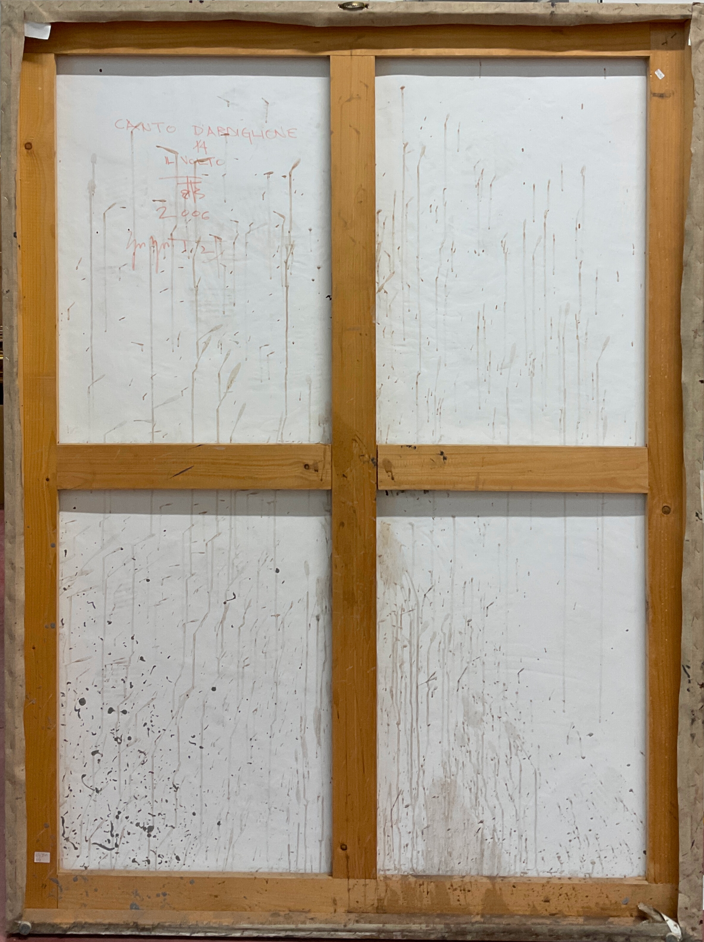 Artwork by Tarik Berber, Canto d'Ardiglione 14/ Il volto, Made of mixed media on canvas