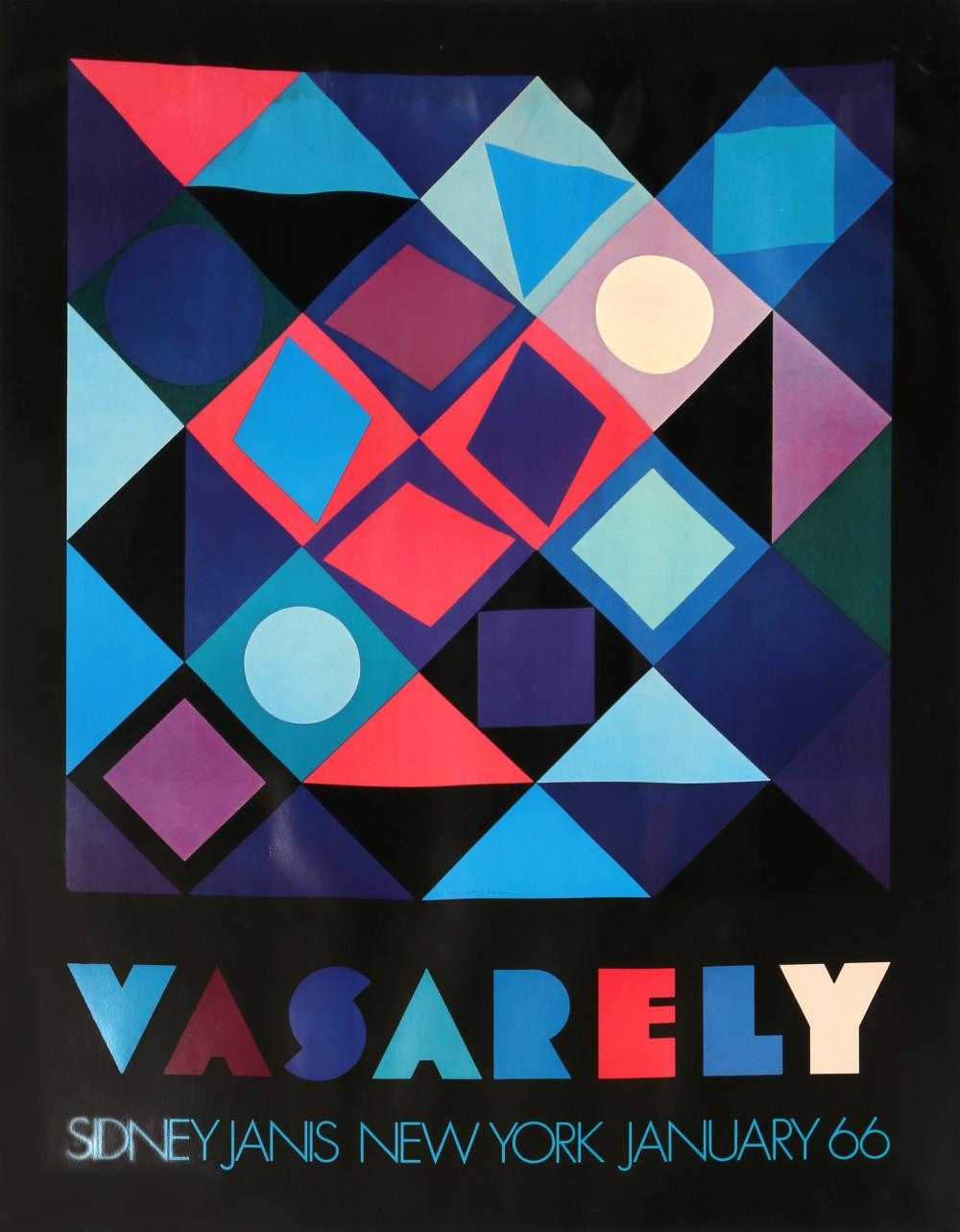 Victor Vasarely, Feny, 1973, Reproduction Print for sale at Pamono