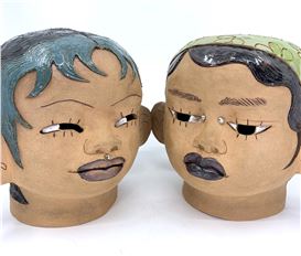 Sydnie Jimenez’s Striking Ceramic Sculptures Celebrate Individual Expression and Diverse Communities