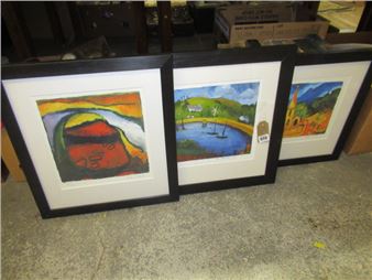 JULIA ODELL ACRYLIC AND TWO GICLEE PRINTS - Julia Odell