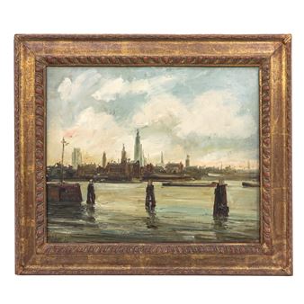 voorstellende zicht op Antwerpen - Lode Sebregts