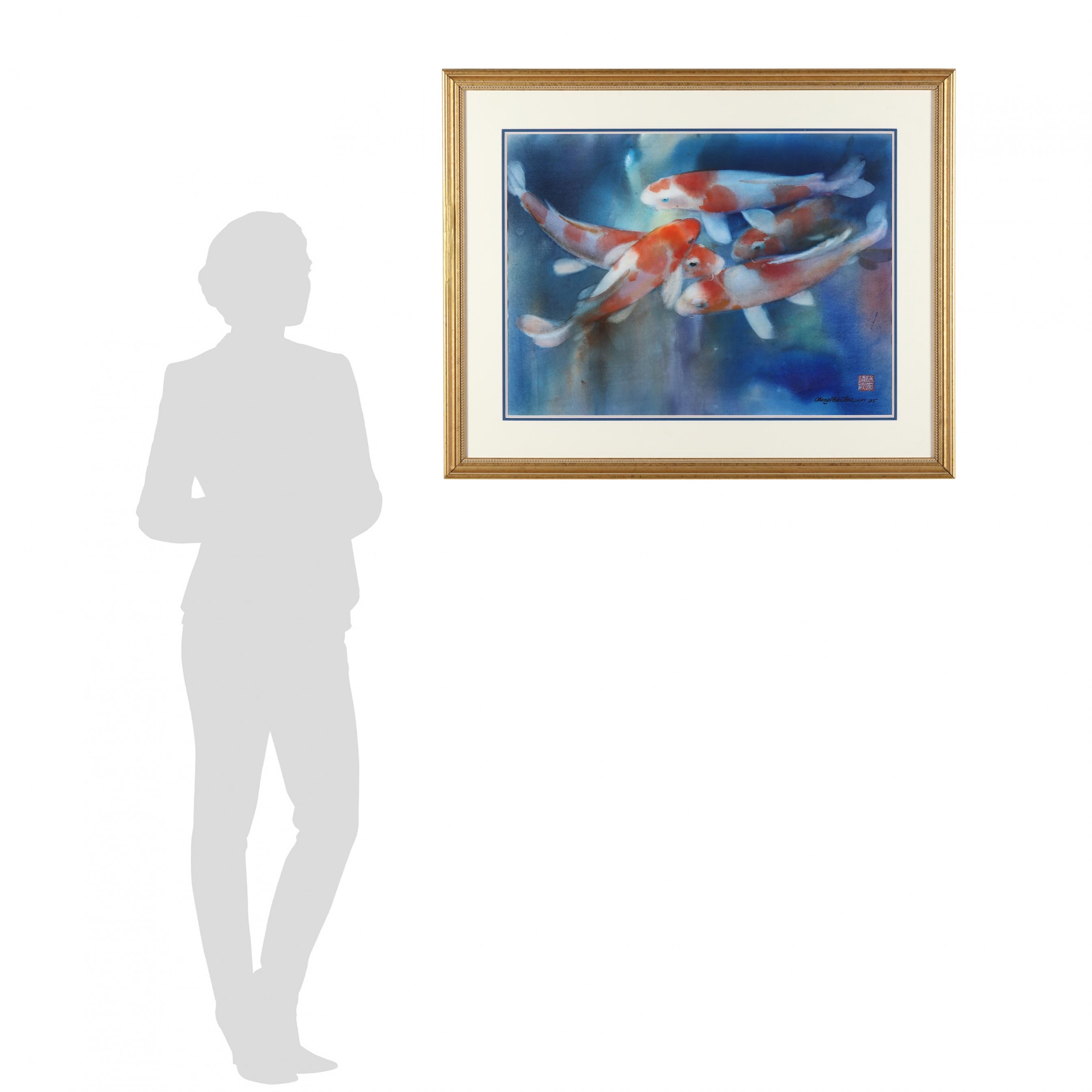 Artwork by Cheng Khee Chee, Watercolor of Fish, Made of watercolor on paper