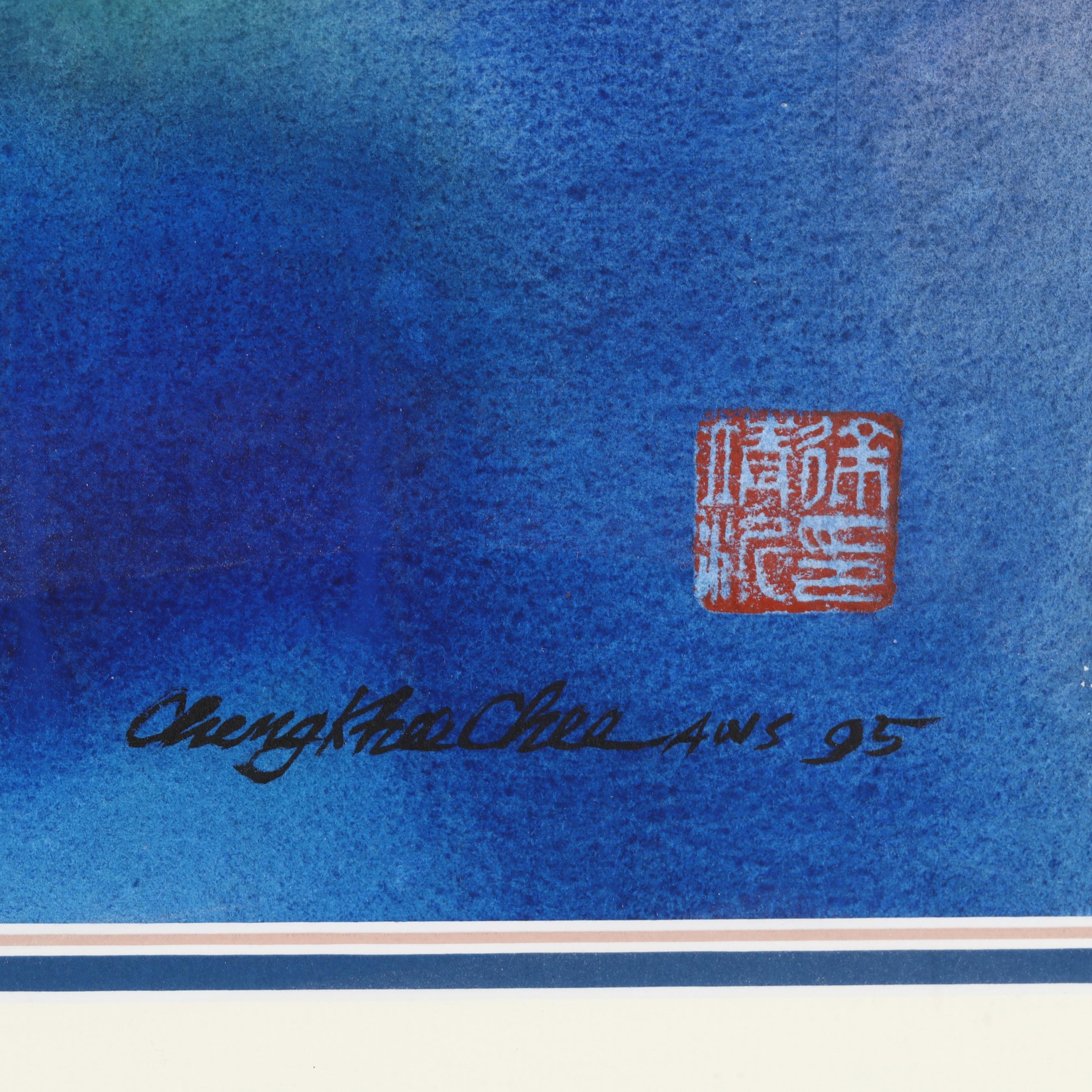 Artwork by Cheng Khee Chee, Watercolor of Fish, Made of watercolor on paper