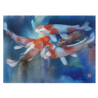 Watercolor of Fish - Cheng Khee Chee