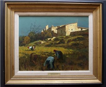 LUCIO SOLAZZI ORIGINAL OIL PAINTING - Lucio Sollazzi