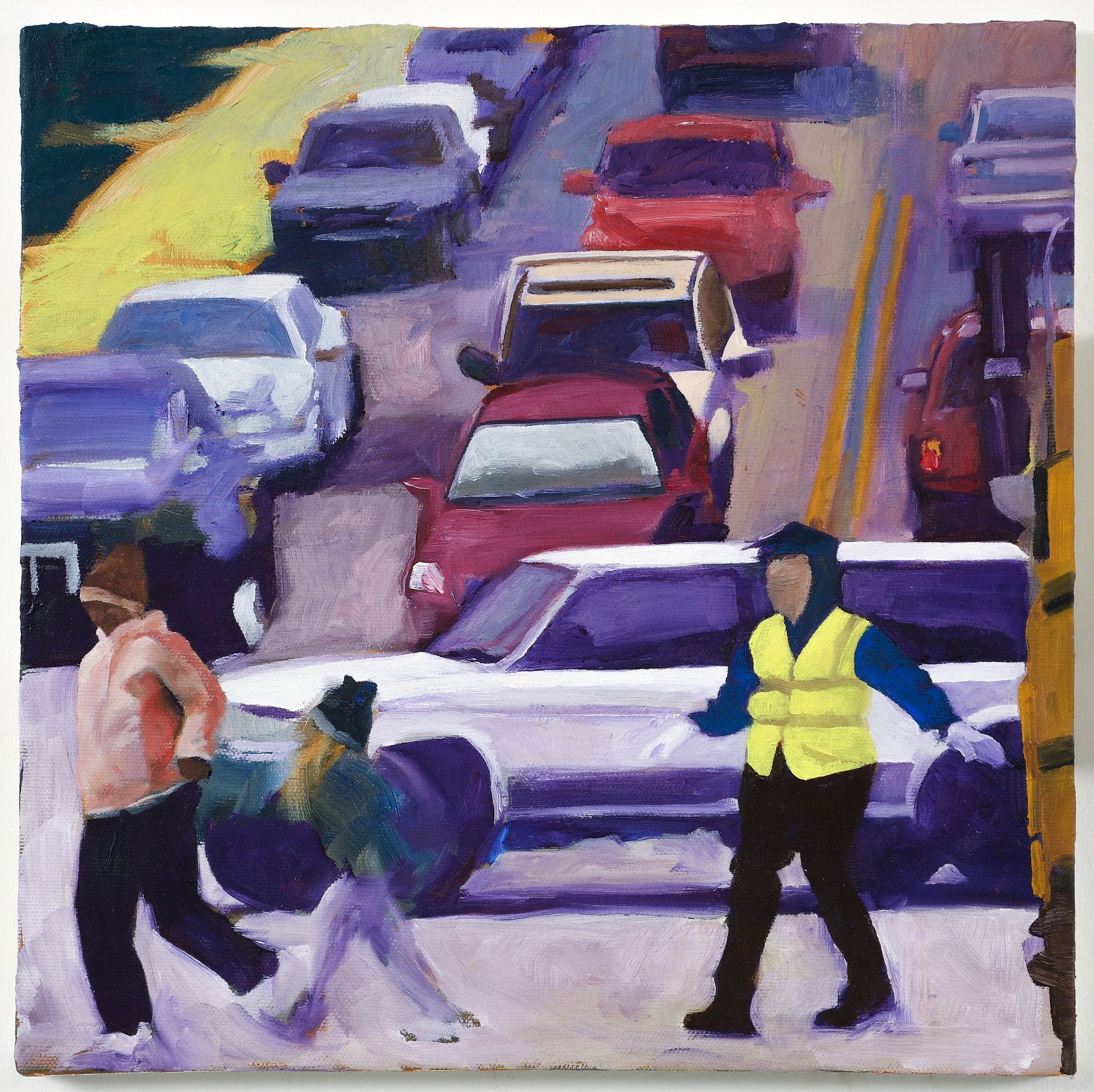 Artwork by Steven Boksenbaum, Pair of Street Crossing Paintings, Made of oil on canvas