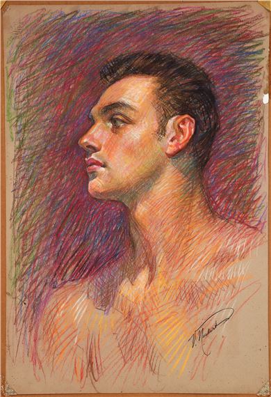 Vincent Nesbert | Portrait of a Man (Circa 1940s) | MutualArt
