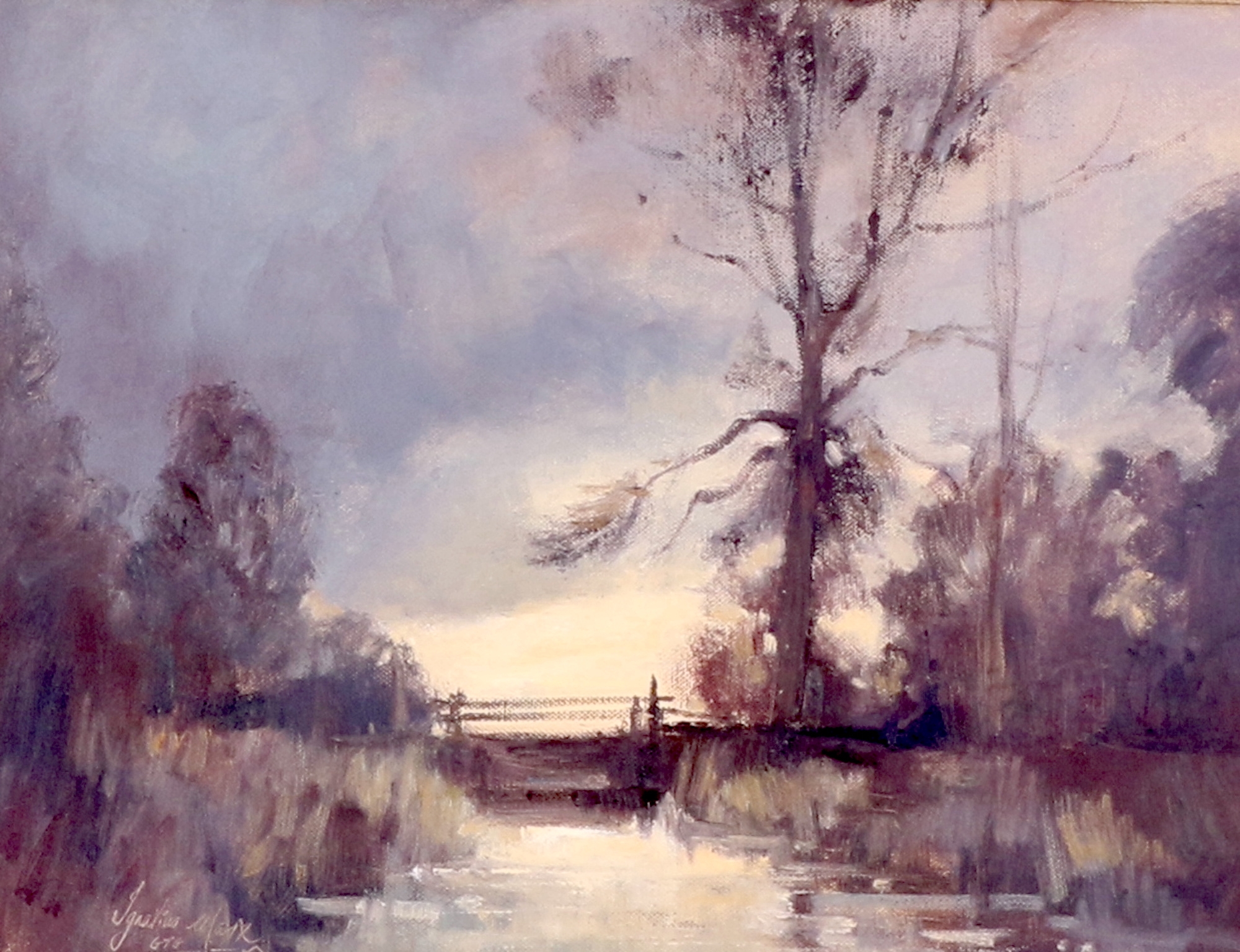 Artwork by Ignatius Marx, VIEWS OVER WATER, Made of oil on canvas