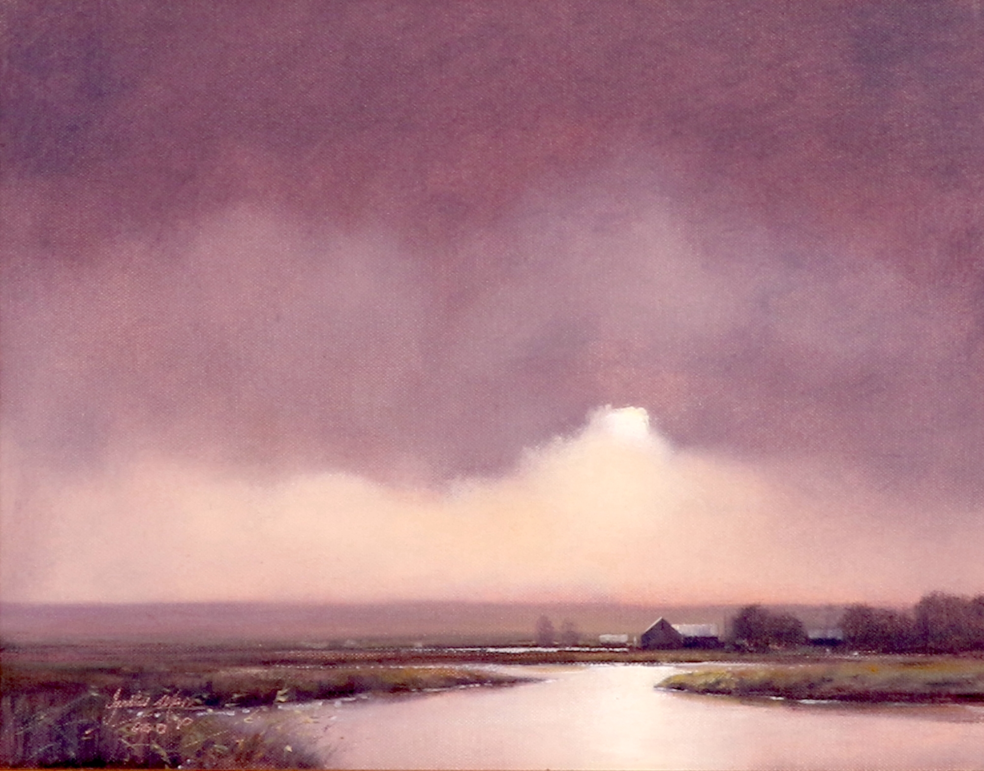 Artwork by Ignatius Marx, VIEWS OVER WATER, Made of oil on canvas