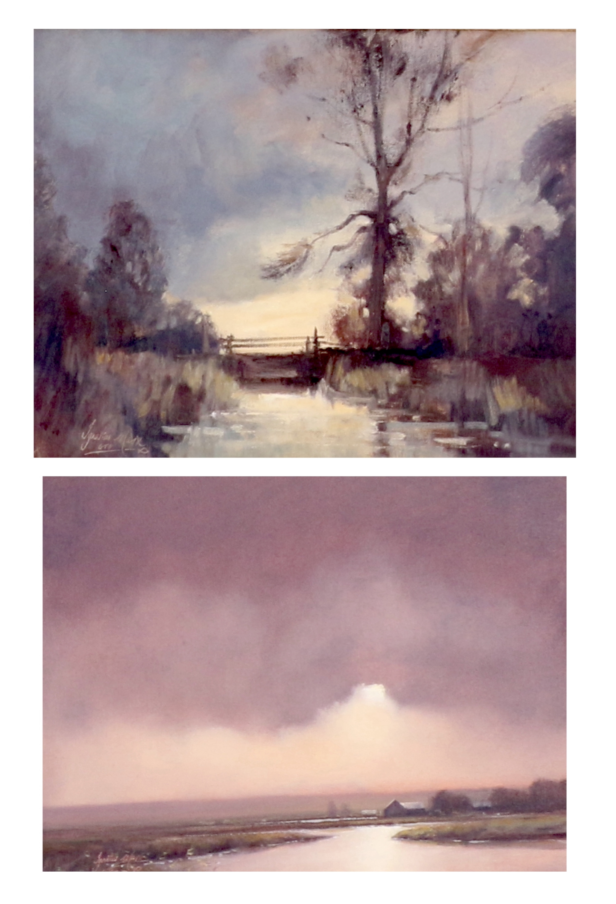 Artwork by Ignatius Marx, VIEWS OVER WATER, Made of oil on canvas