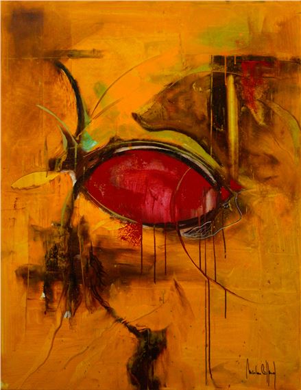 Markus Billard (1962 - ), Composition abstraite, huile sur toile, sign&#233;e by Markus Billard