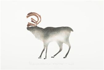 A Caribou Walking - Johnny Novalinga