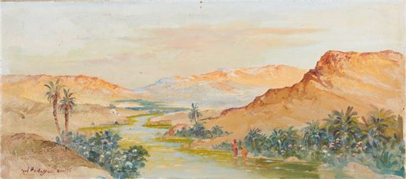 . Rouffi in Algeria Oil on canvas by Paul Fenasse