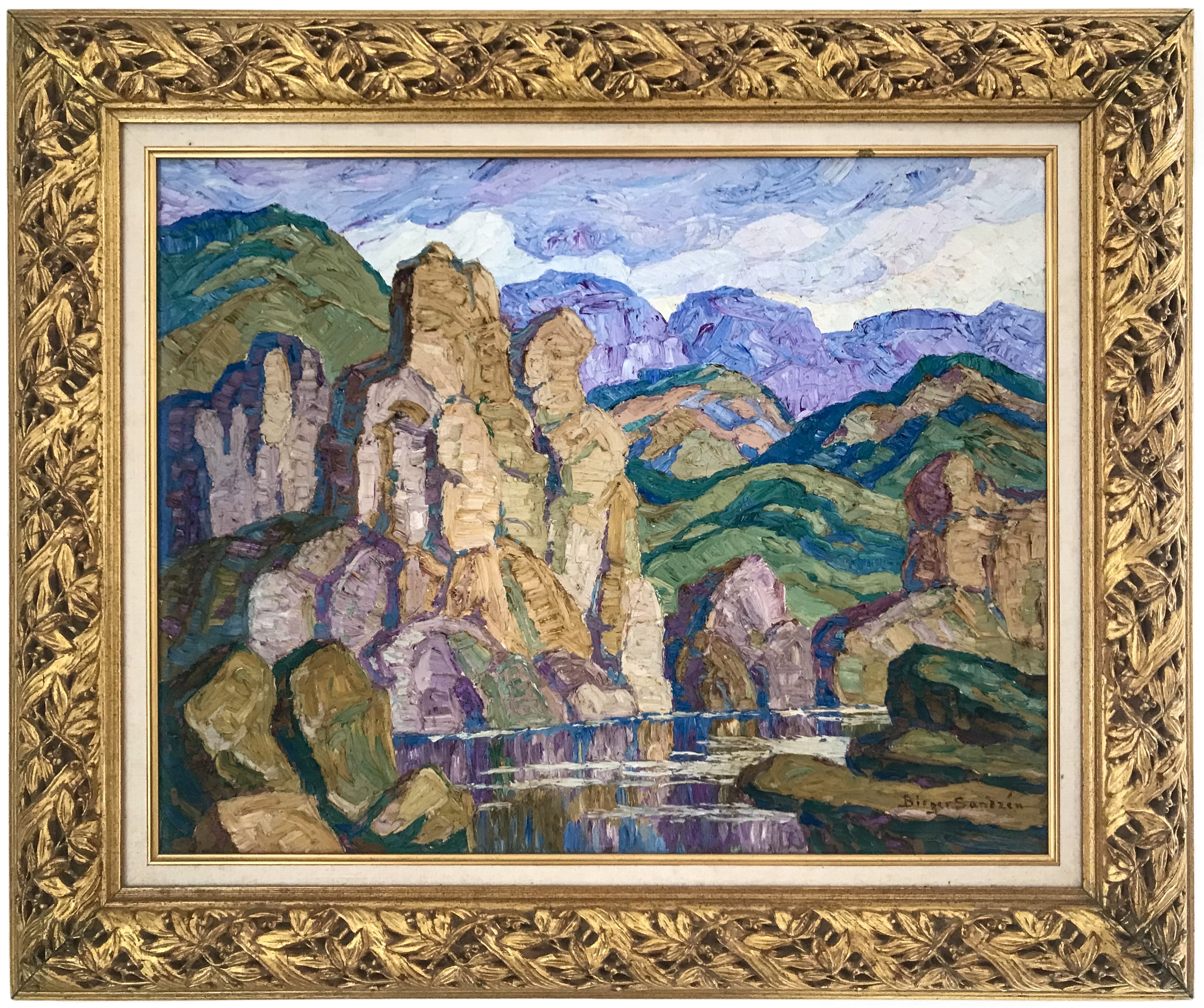 Birger Sandzén | Scene from Rocky Mountain National Park (1936) | MutualArt