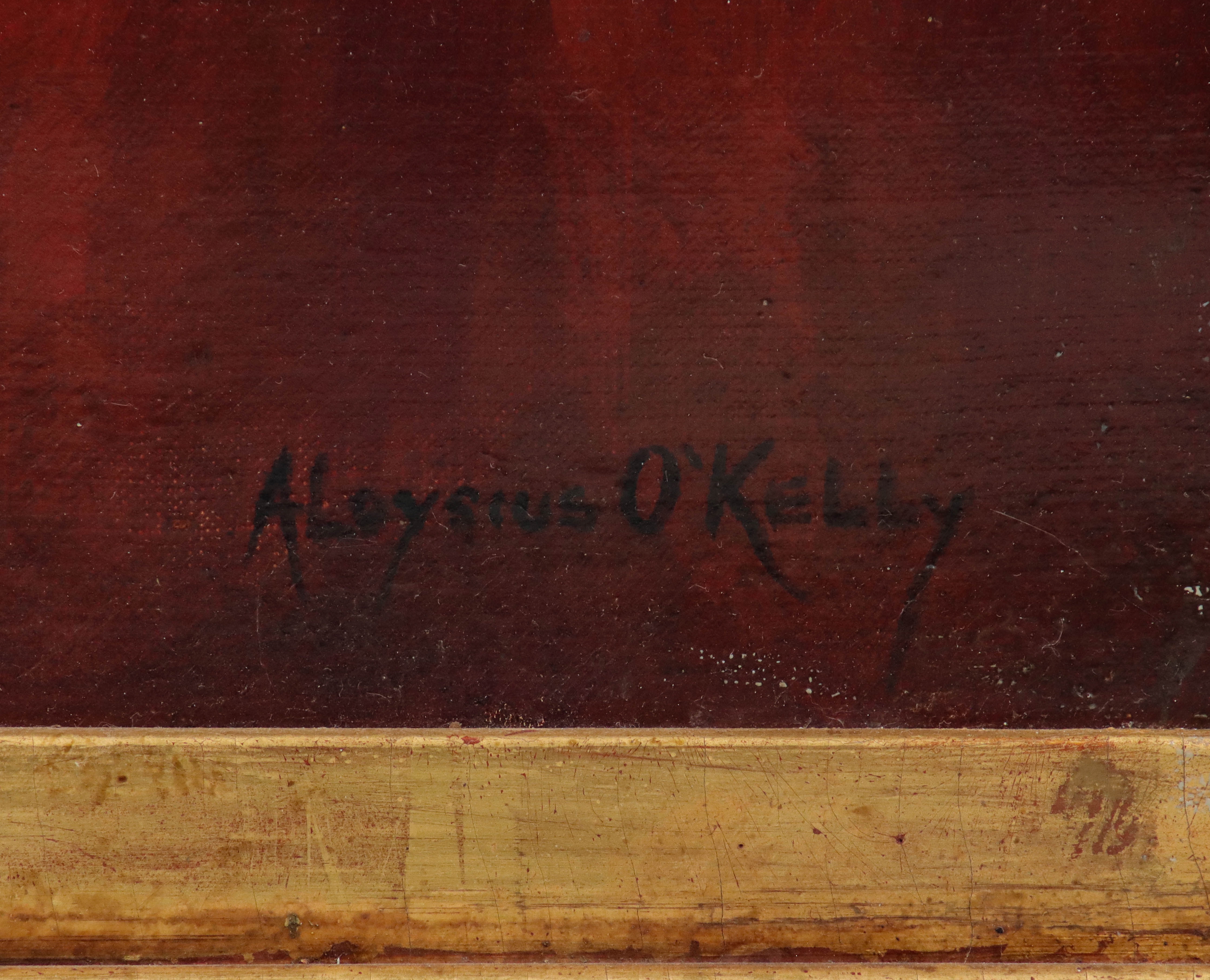 Artwork by Aloysius O'Kelly, Secrets (Brittany, Made of OIL ON CANVAS