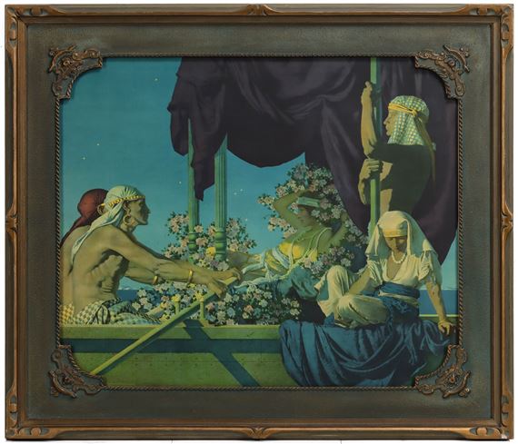 SCARCE LARGE 'CLEOPATRA' PRINT AFTER MAXFIELD PARRISH