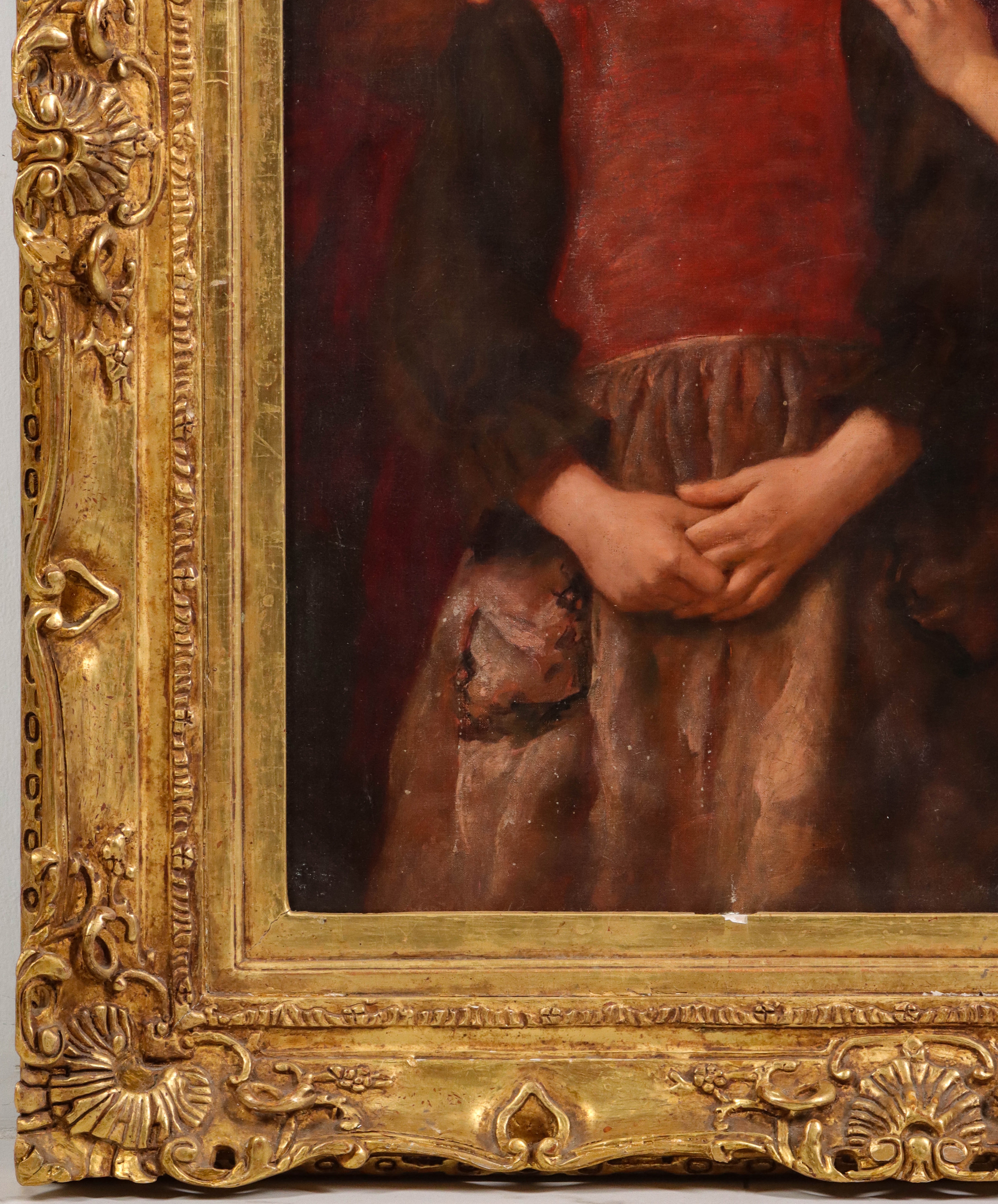 Artwork by Aloysius O'Kelly, Secrets (Brittany, Made of OIL ON CANVAS