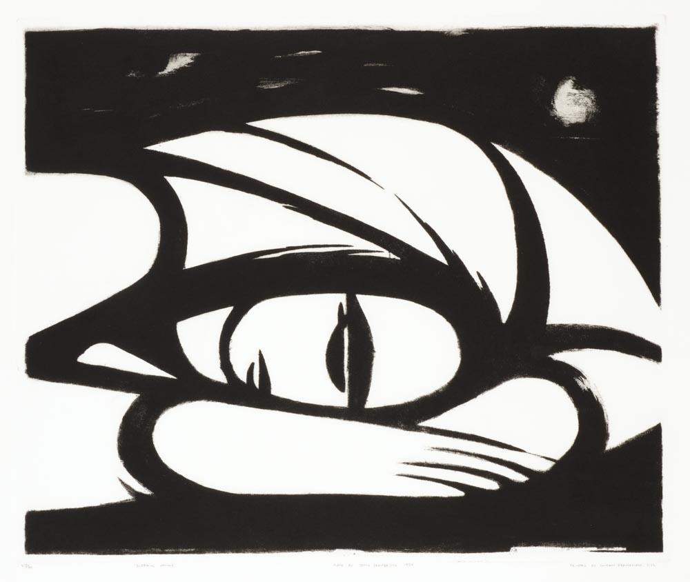 Sleeping Woman by John Drawbridge, printed 2022