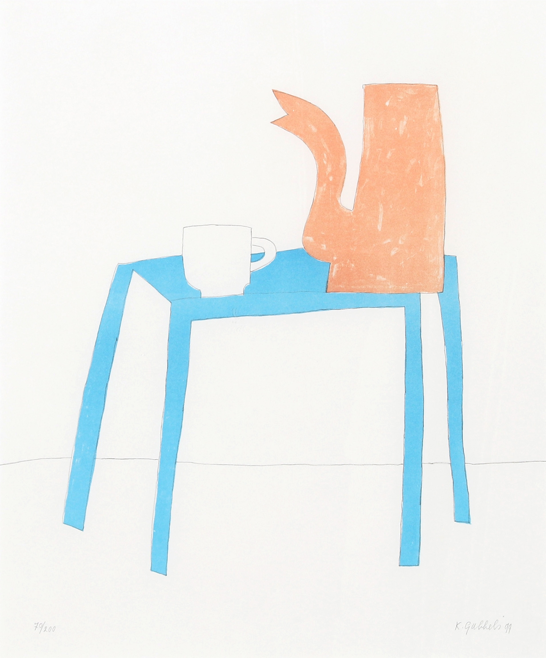 Blauwe stoel - Klaas Gubbels