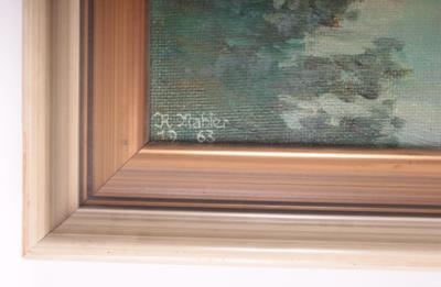 Artwork by Richard Mahler, Wien 1896-1994 "Waidhofen a. d. Ybbs", Made of Oil on hardboard