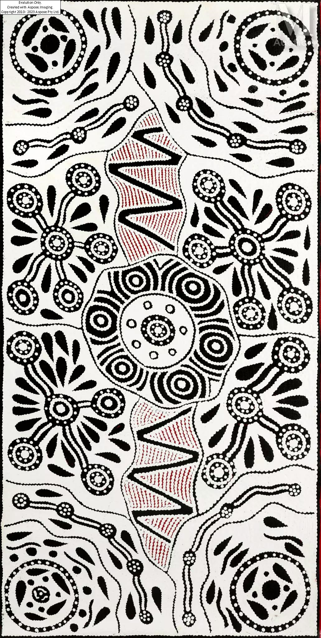 Artwork by Ursula Napangardi Hudson, Pikilyi Jukurrpa - Vaughan Spring Dreaming, Made of Acrylique sur toile