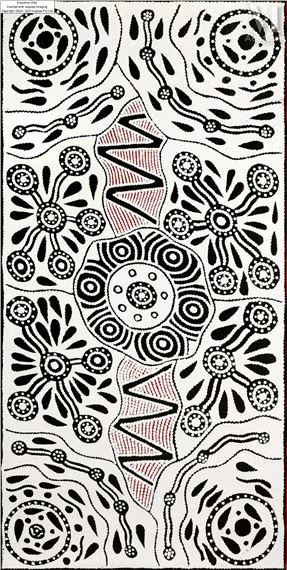 Pikilyi Jukurrpa - Vaughan Spring Dreaming by Ursula Napangardi Hudson