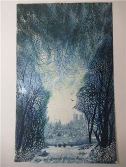 Paysage d'hiver - Vladimir Borisovich Smirnov