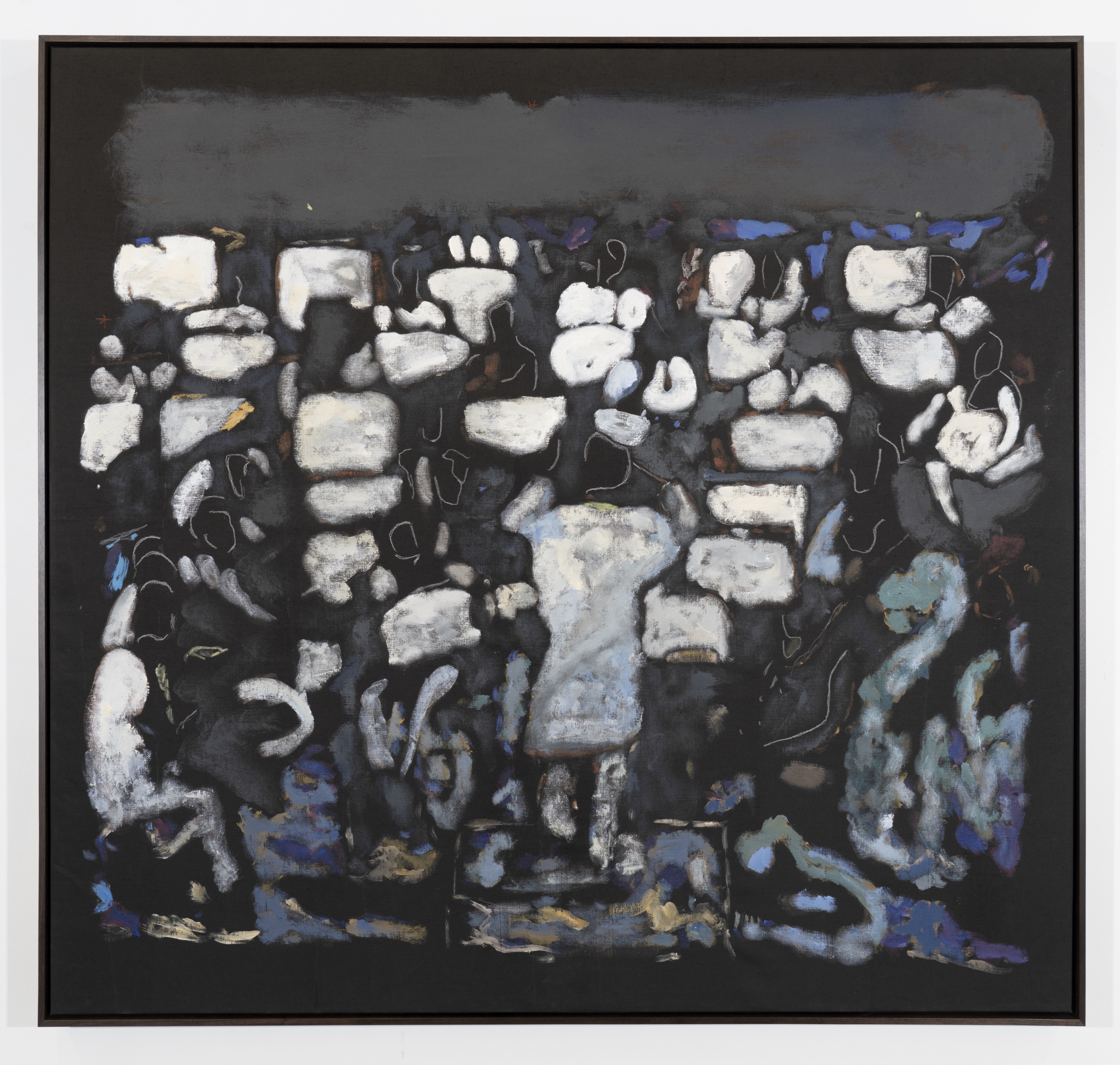 Artwork by Reggie Burrows Hodges, Community Concern, Made of Acrylic and pastel on linen