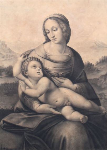 Raphaël Raffel | 19th century school after RAPHAËL Virgin and Child ...