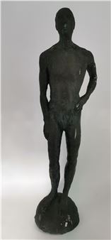 "Pierrot" - auf einer Halbkugel stehender Athlet - Karol Szostak