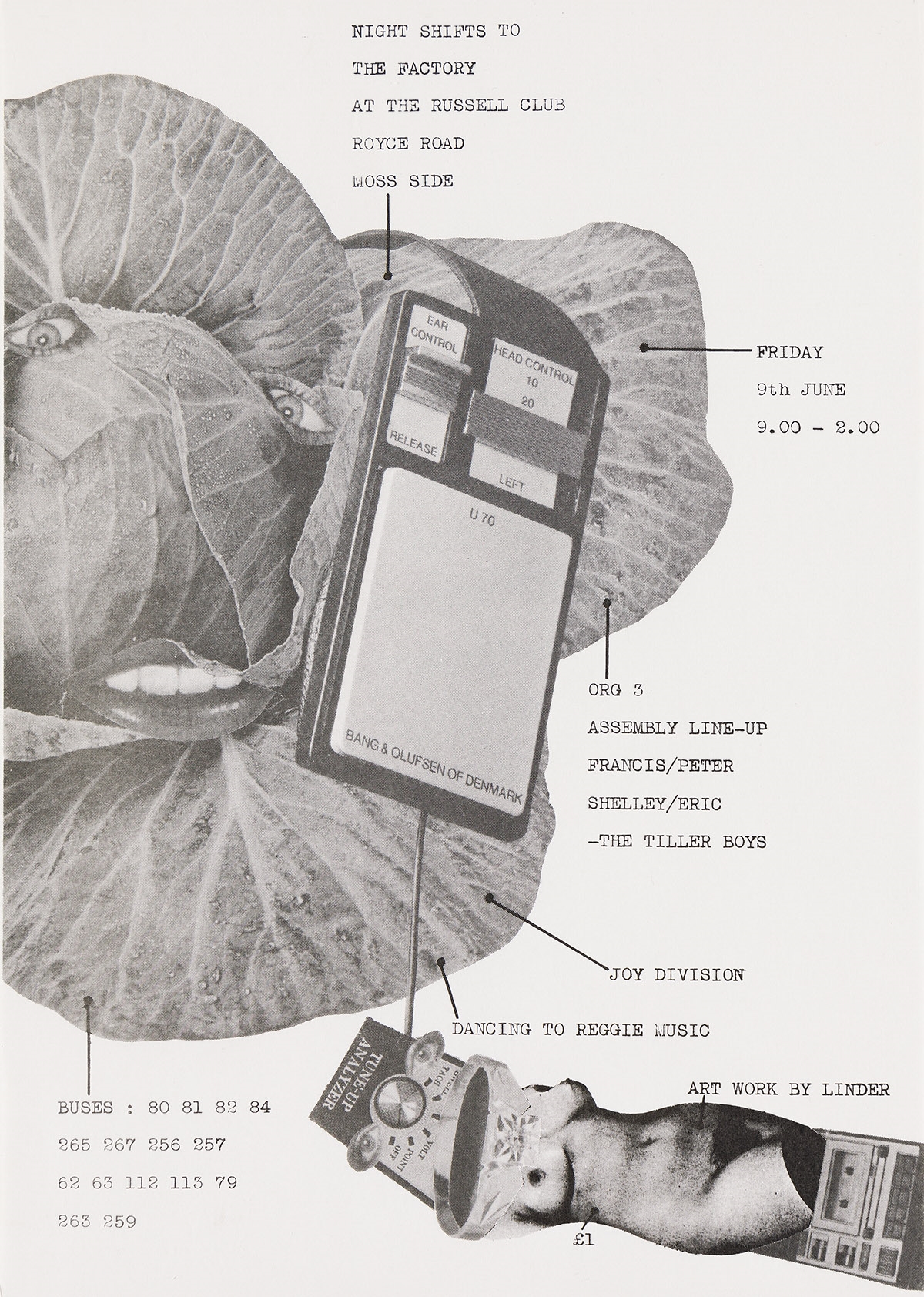 Artwork by Tony Wilson, Linder Sterling, LINDER STERLING (1954- ) & TONY WILSON (1950-2007, Made of mimeograph flyers