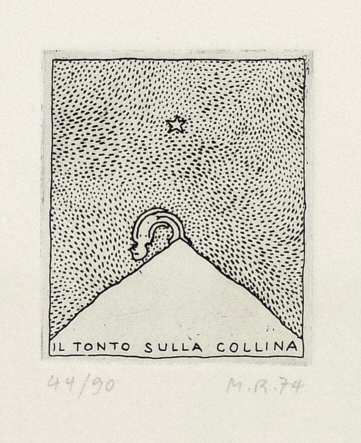 Il Tonto Sulla Collina, 1974 - Markus Raetz
