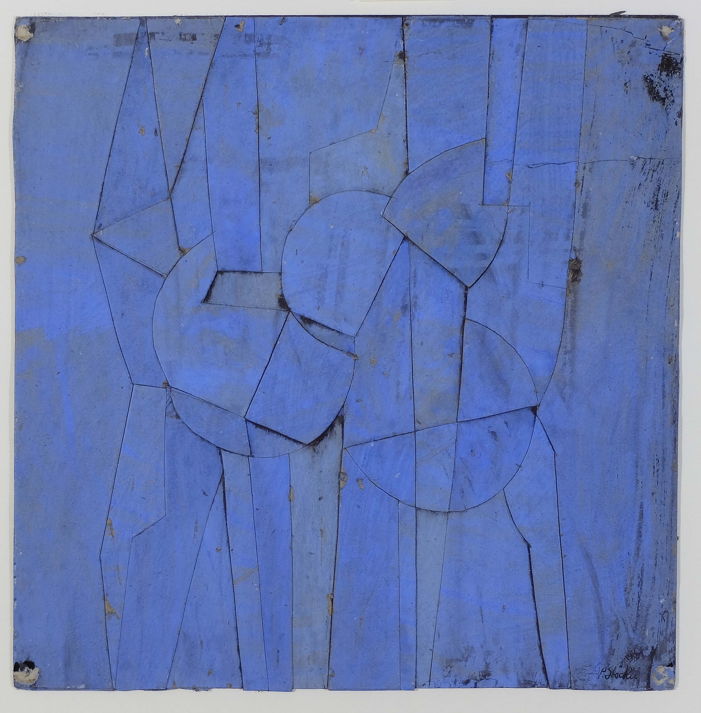 Komposition in blau - Paul Stöckli