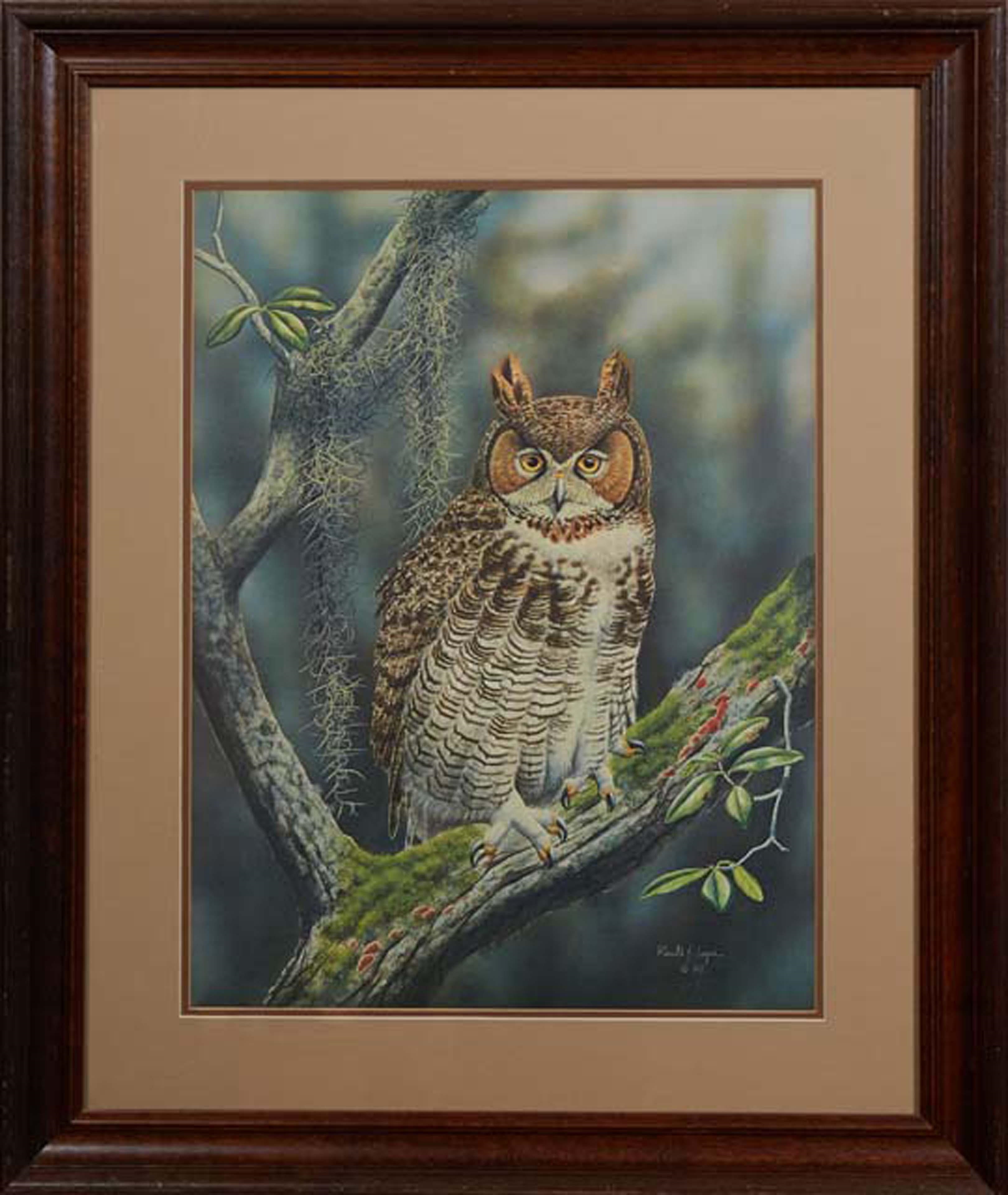 Ronald Louque | Great Horned Owl, (1977) | MutualArt