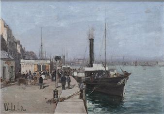 On the docks at Le Havre - Victor Viollet-le-Duc