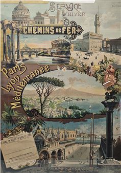 French rail travel poster - R. Bonis