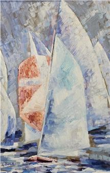 A impressionist style collection of sails - Celeste Benitte