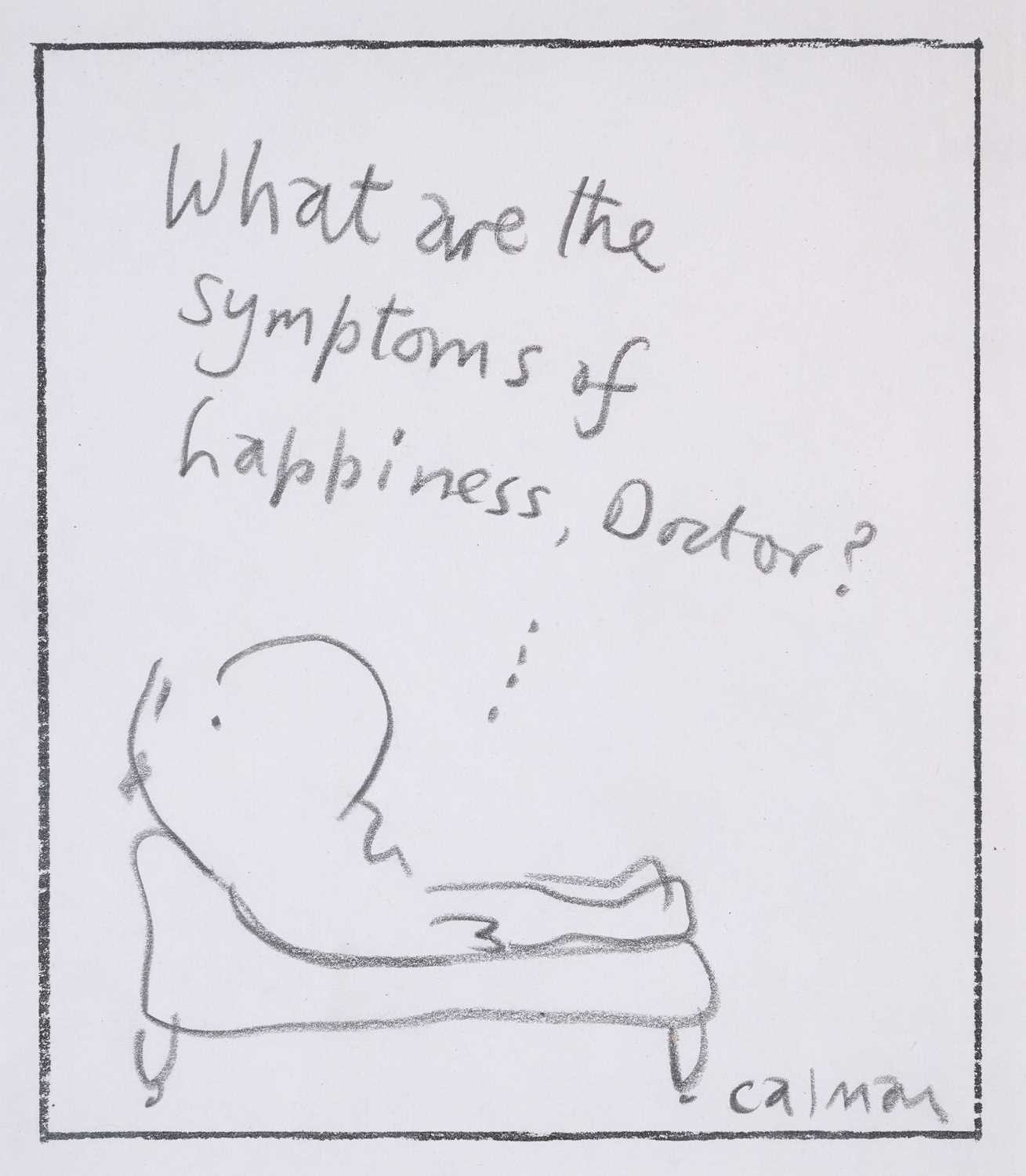 Mel Calman | WHAT ARE THE SYMPTOMS OF | MutualArt