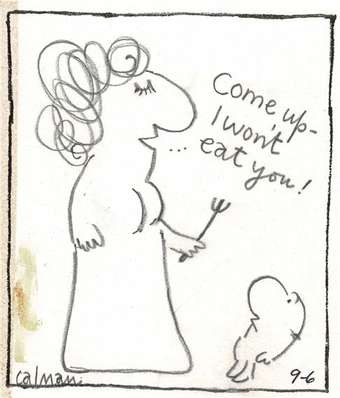 Mel Calman | COME UP - I WON'T | MutualArt
