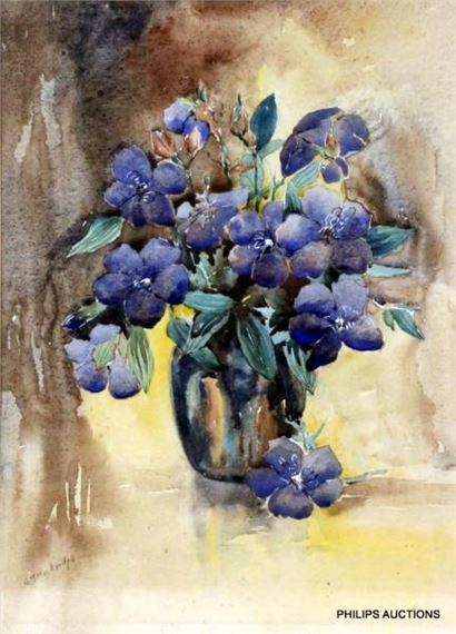 Blue Flowers by Albert Thomas Mockridge