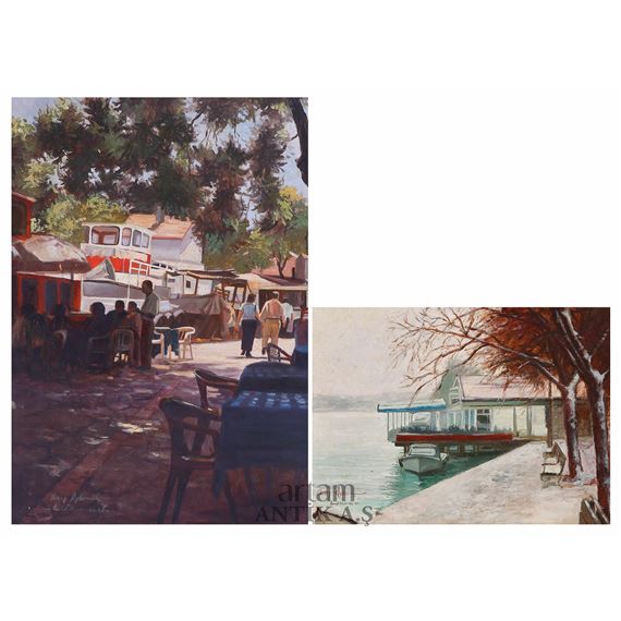 İki Adet "Anadolu Hisarı" ,  "Rumeli Hisarı" - Ekem Aydar